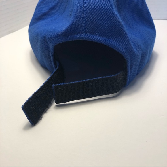 Toyota Embroidered Logo Cobalt Blue Wool Blend Hat Adjustable Strap Back Cap OS - Picture 5 of 8